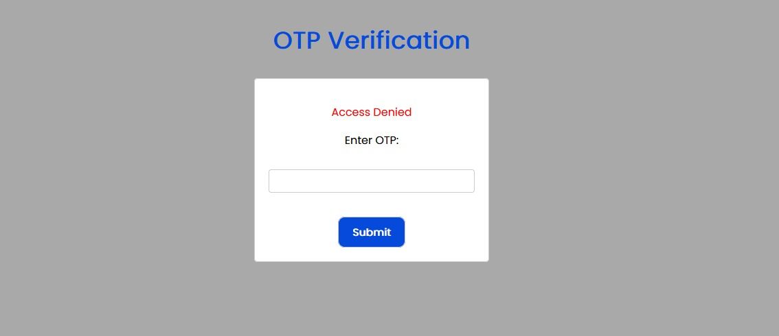 OTP Verification